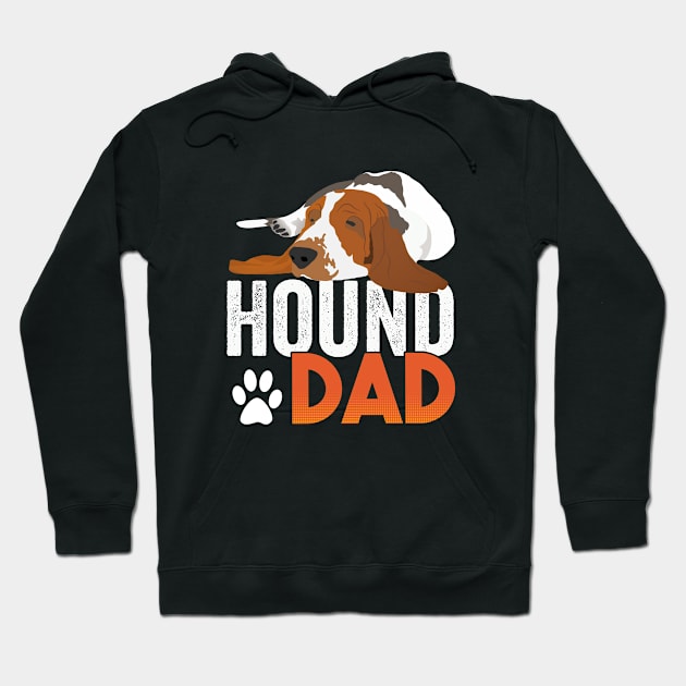 Basset Hound - Hound Dad Hoodie by Kudostees